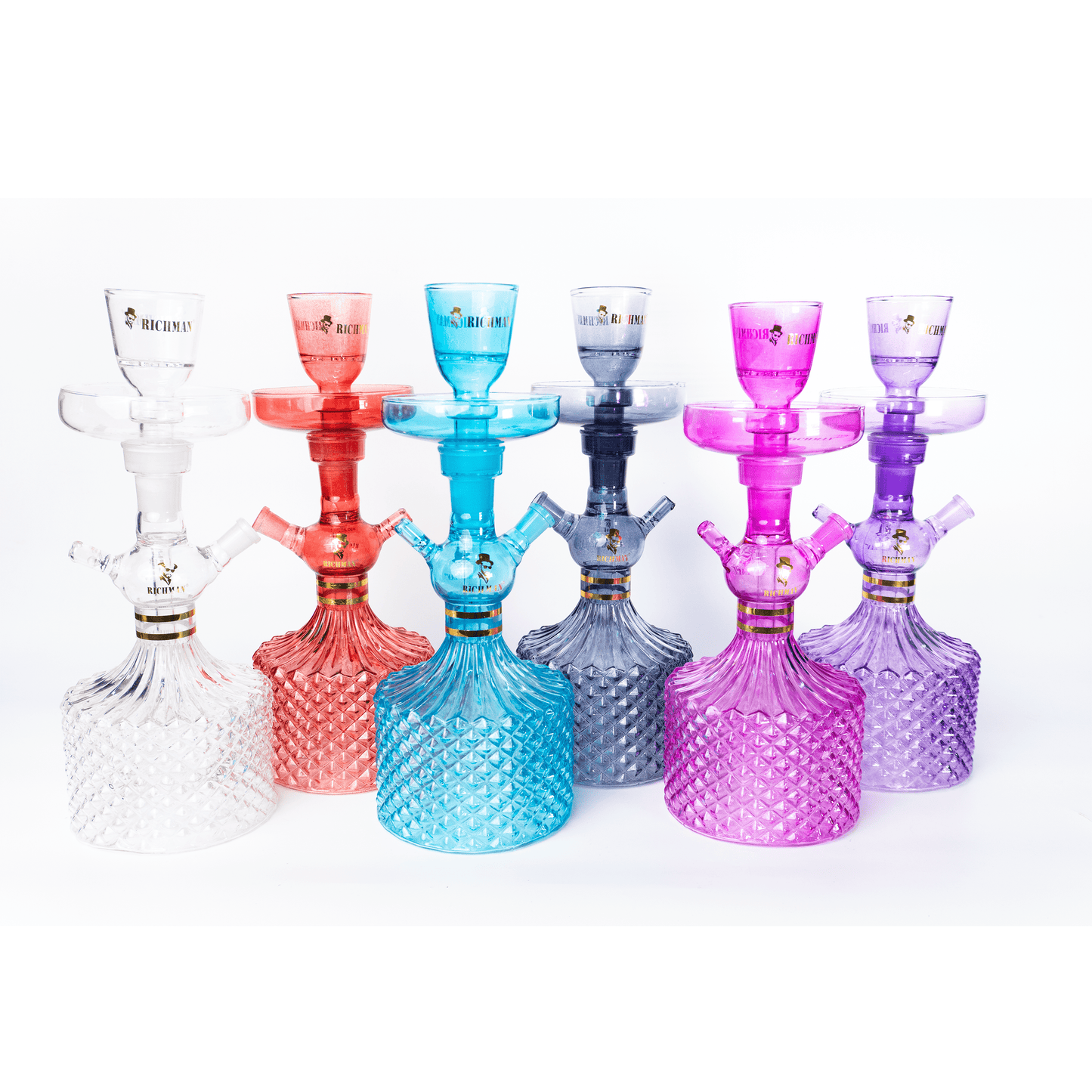 Traveling Hookah Set with Glass Pipe, Shisha Box and Accessories for Portable Smoking